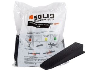 SOLID SYSTEM POZIOMOWANIA PŁYTEK KLIN KLINY 50szt.
