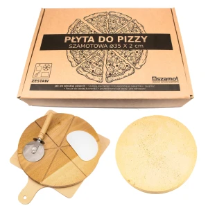KAMIEŃ DO PIZZY FI 350x20 - ZESTAW