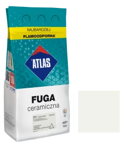 ATLAS FUGA CERAMICZNA 1-20MM 201 CIEPŁA BIAŁA 5KG