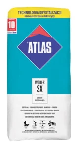 ATLAS WODER SX IZOLACJA ZAPRAWA USZCZELNIAJĄCA 25KG - ODPORNA NA PARCIE WODY