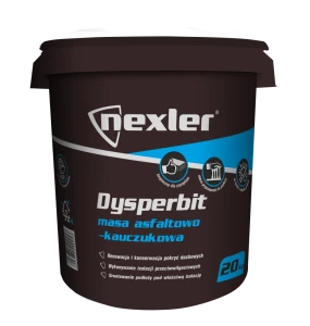 IZOHAN NEXLER DYSPERBIT 20KG MASA ASFALTOWO-KAUCZUKOWA