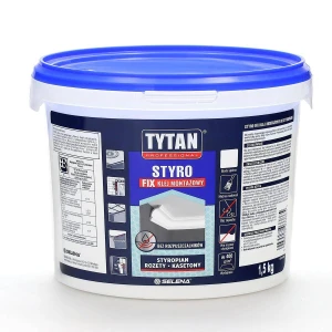 TYTAN KLEJ DO STYROPIANU KLEJ DO STYROPIANU DO KASETONÓW ROZET SZTUKATERII 1,5KG