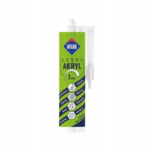 ATLAS AKRYL LEKKI 1-MIN USZCZELNIACZ DO RÓŻNYCH PODŁOŻY 300ML