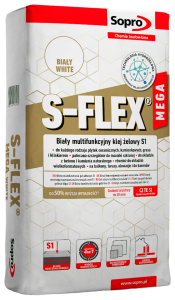 Klej do płytek biały Sopro S-Flex Mega White C2TE S1 wysokoelastyczny 22,5 kg
