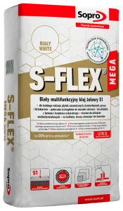 Klej do płytek biały Sopro S-Flex Mega White C2TE S1 wysokoelastyczny 22,5 kg