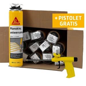 SIKA KLEJ DO STYROPIANU SIKA BOOM 582 750ML 12 SZTUK + PISTOLET GRATIS