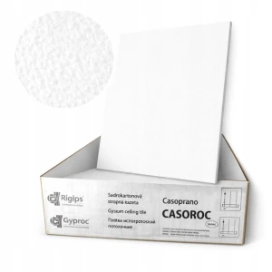 PŁYTA SUFITOWA RIGIPS CASOROC 600X600X8 MM 10 SZT 3,6 M2 11620399