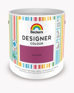 FARBA LATEKSOWA BECKERS DESIGNER VIVID PINK 2,5 L