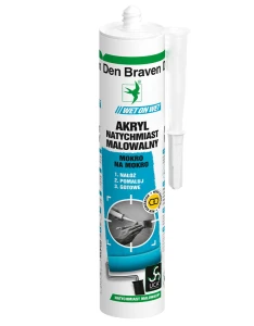 DEN BRAVEN AKRYL NATYCHMIAST MALOWALNY BIAŁY 300ML