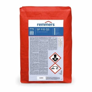 MINERALNA SZPACHŁOWKA POWIERZCHNIOWA I TYNK DROBNOZIARNISTY Remmers SP Fill Q3 20kg